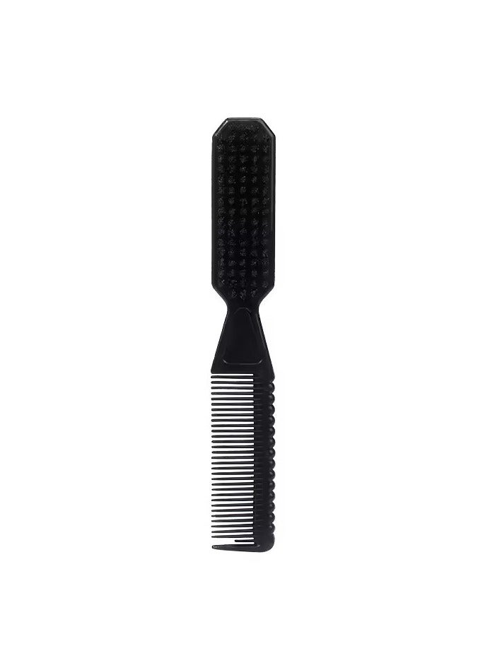Goolsky Double sided hair comb neck dust collector cleaning brush hair debris removal comb hair cutting tool - Image 1