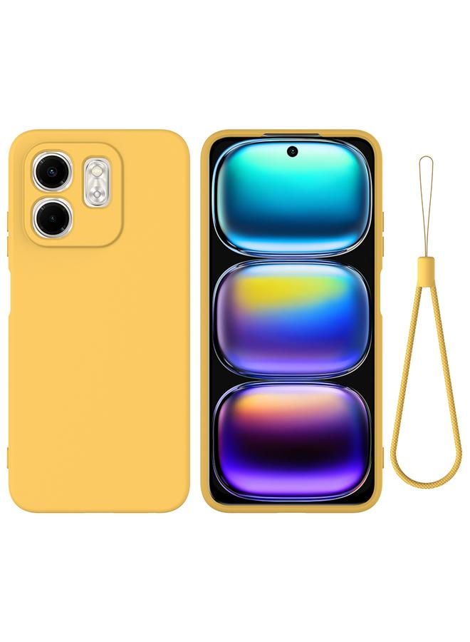 S-TOP Case For Infinix Smart 9 Solid Color Liquid Silicone Dropproof Full Coverage Phone Case - Image 1