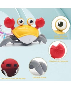 YOMNA New Creative Electric Runaway Crab Baby Educational Toddler Toy Interactive Escaping Toys With LED A  - Image 2