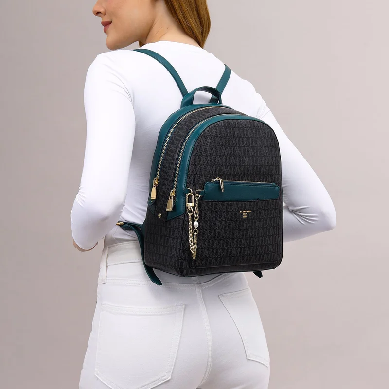 Da Milano black Classic Monogram Backpack (S)  | Best Price UAE