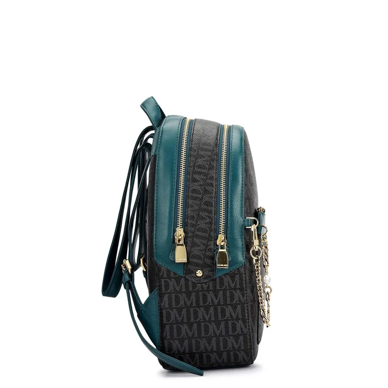 Da Milano black Classic Monogram Backpack (S)  | Best Price UAE