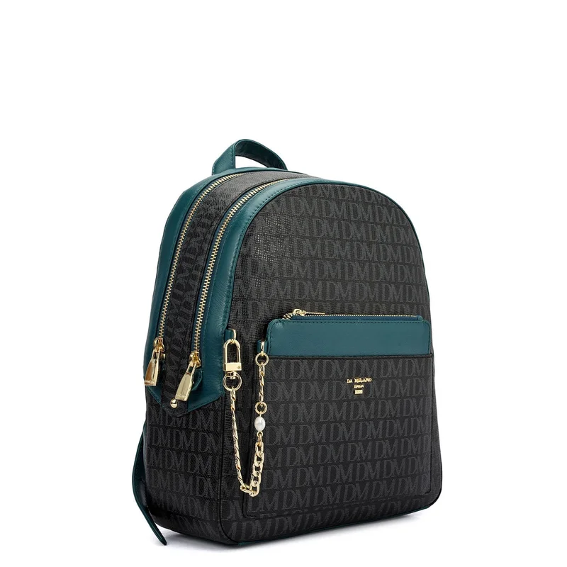 Da Milano black Classic Monogram Backpack (S)  | Best Price UAE