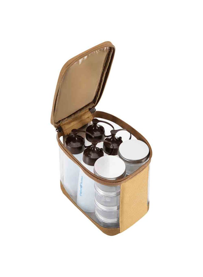 AL SANIDI lamps and spices set bag, Kaki, 21x15x22 Cm - Image 2