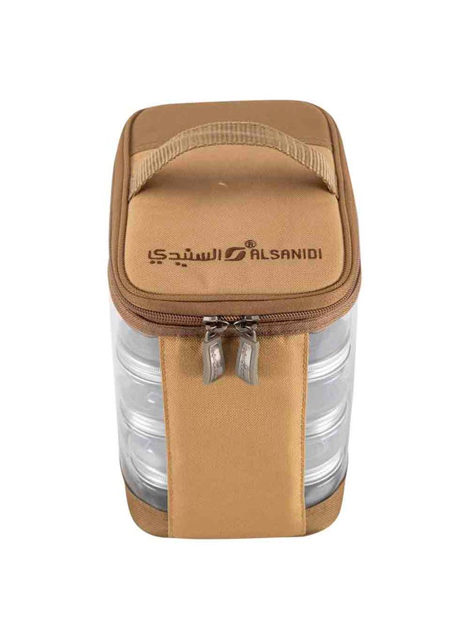 AL SANIDI lamps and spices set bag, Kaki, 21x15x22 Cm - Image 3