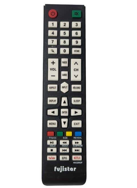 Remote Control For Fuji Star Tv Lcd Led Black