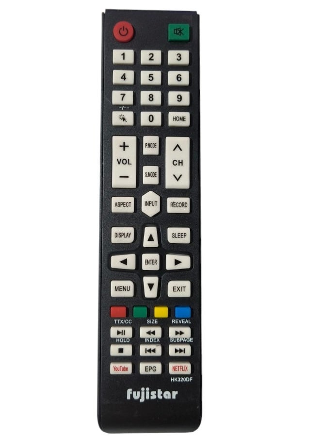 Remote Control For Fuji Star Tv Lcd Led Black