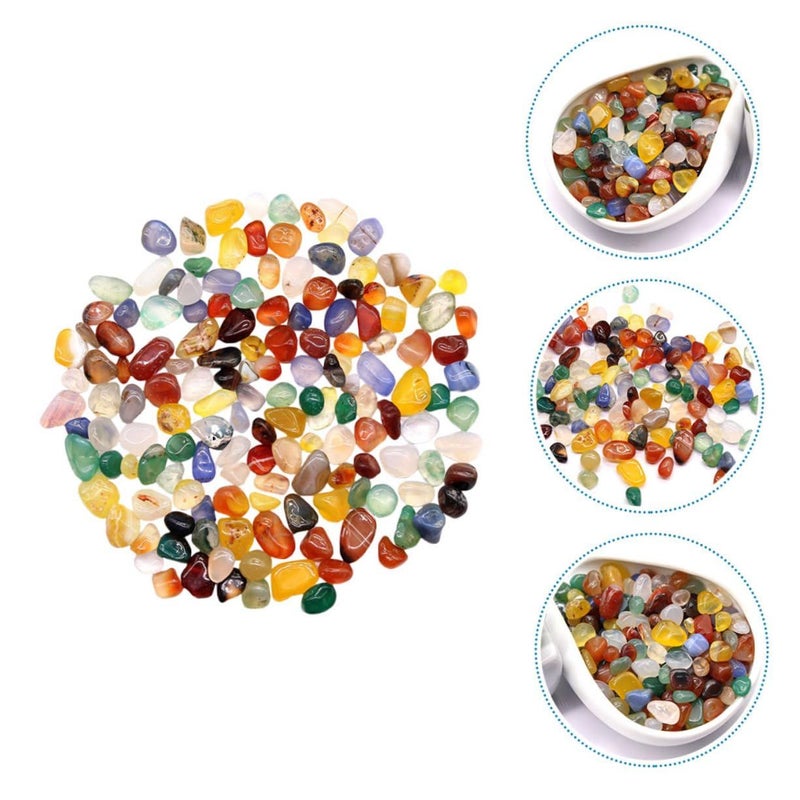 1 Bag Natural Polished Agate Stones Decorative Pebbles for Fish Tanks Gardens Flower Pots Aquatic Decor Realistic Appearance - Image 5
