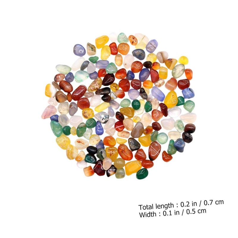 1 Bag Natural Polished Agate Stones Decorative Pebbles for Fish Tanks Gardens Flower Pots Aquatic Decor Realistic Appearance - Image 3