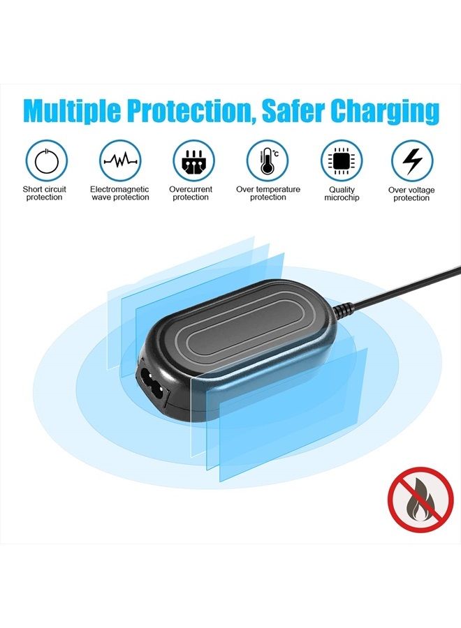 TKDY CA-570 CA570 Camcorders Charger AC Power Adapter, Compatible with Canon Vixia HF G20 G30 HF10 HF100 HG20 HG21 HG31 HV10 HV20 HV30, FS200 FS300, ZR60 ZR80, XA25 XA10 XA-20 XA30 XA-30 XA11. - Image 4