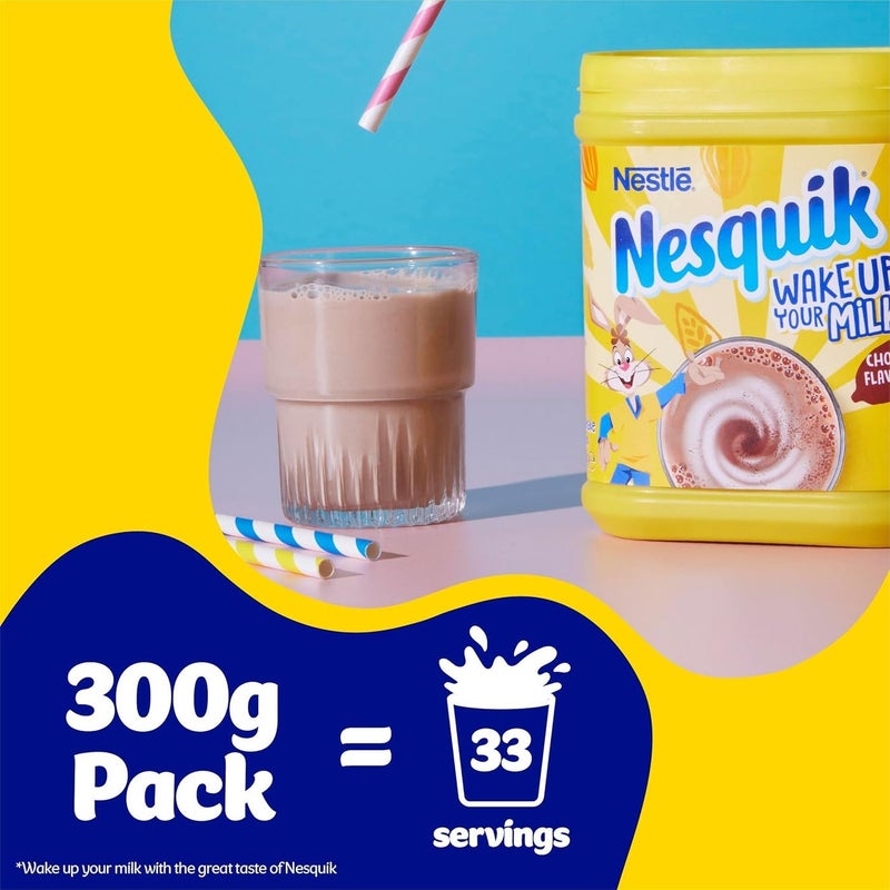 Nestle Nesquik Milk Shake Mix Chocolate Flavour 300g - Image 4