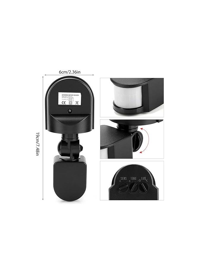 جهاز استشعار حركة صغير جسم الإنسان مستشعر الأشعة تحت الحمراء الأشعة تحت الحمراء الجسم مفتاح مستشعر مصباح ليد PIR محس حركة - Image 2
