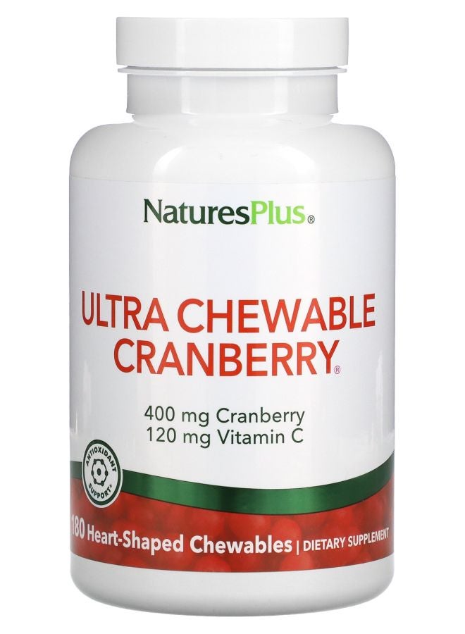 Ultra Chewable Cranberry  180 HeartShaped Chewables