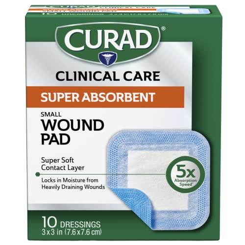Curad Super Absorbent Wound Pad Small 3 x 3 10 Count - Image 2