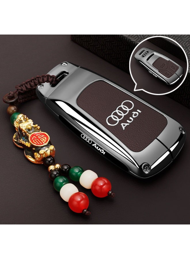 أودي 2025 أودي Q5L مفتاح خاص مجموعة فاخرة 2024 A4L مفتاح سيارة ممتازة كل شيء شامل حالة واقية للرجال والنساء جنرال موتورز سلاسل المفاتيح - Image 1