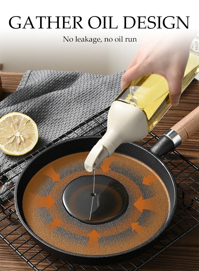 DUNISO مقلاة غير لاصقة متعددة الوظائف من الحديد الزهر ذات قاع مسطح مقلاة شواء خفيفة الوزن مع مقبض أدوات مطبخ منزلية صغيرة مقلاة طهي الإفطار عملية لصنع الفطائر للتخييم والطهي الداخلي والخارجي - Image 5