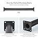 Purife Outdoor Black Monkey Bars for Backyard Set of 6 Swing Set Ladder Rungs for Playset Playground Kids Safety Climbing Handle Bars 165 inch - Image 4