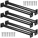 Purife Outdoor Black Monkey Bars for Backyard Set of 6 Swing Set Ladder Rungs for Playset Playground Kids Safety Climbing Handle Bars 165 inch - Image 3