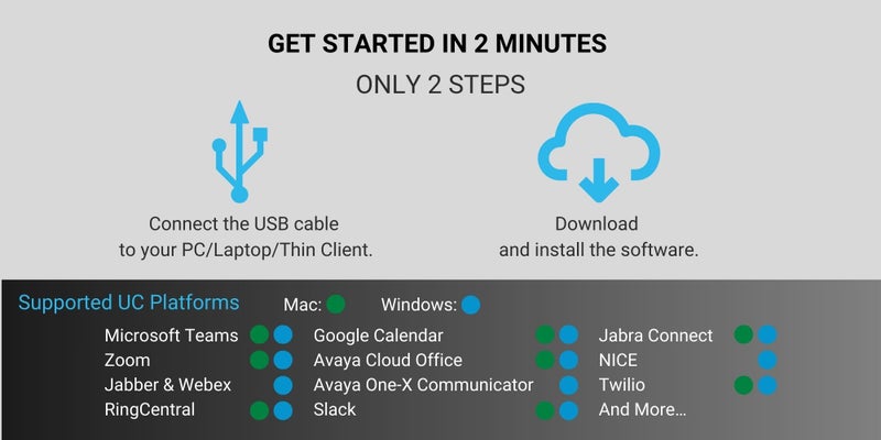 Kuando Busylight UC Alpha (15306) - Presence Light and Ringer - Do not Disturb Light - Free Busylight Software for Most UC Platforms and Softphones - Image 3