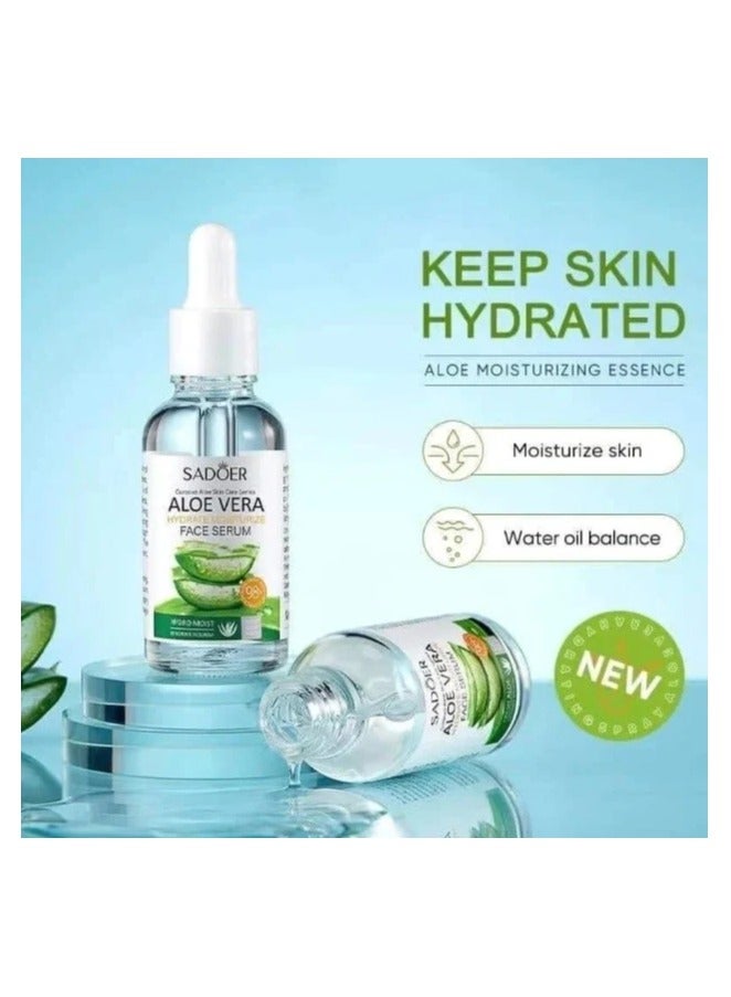SADOER Sadour Aloe Vera Moisturizing Facial Serum 30ml - Image 2