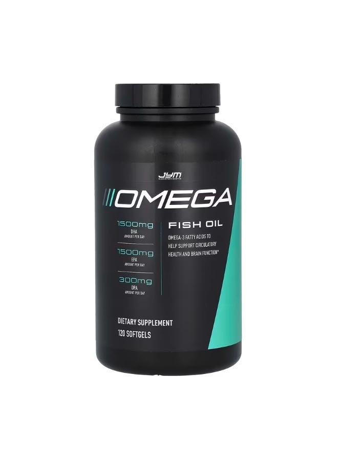 جيم سابلامنتس ساينس Omega Fish Oil 120 Softgels - Image 1