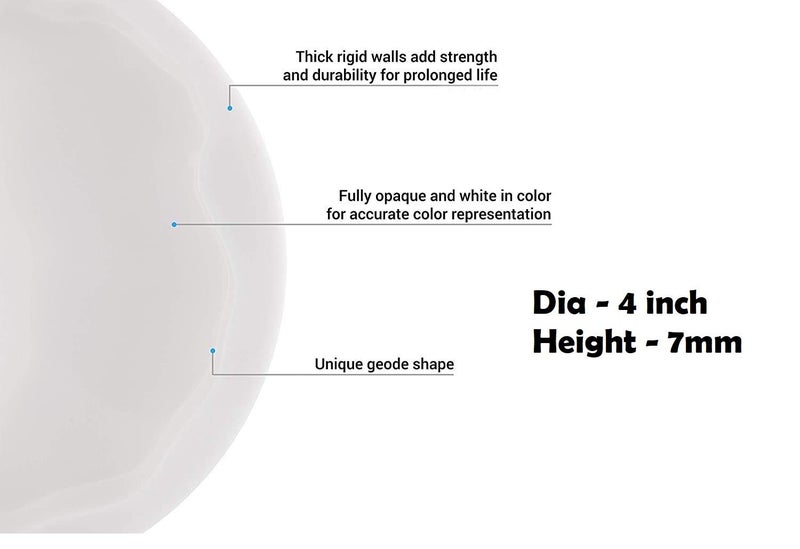 R H lifestyle Creative DIY Multipurpose Transparent Silicone Coaster Mold (Circle T Coaster, 4") - Image 3