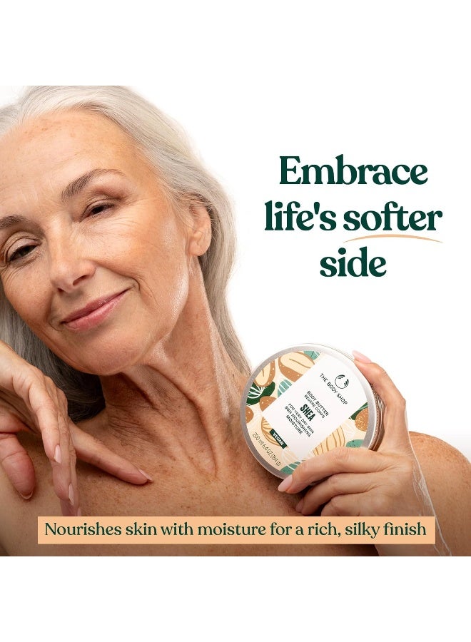 THE BODY SHOP Shea Body Butter – Intensive Nourishment for Very Dry Skin | 96hr Moisture | Soft, Smooth & Non-Greasy | Rich Buttery Texture with Nutty Scent, 400 ml - Image 4