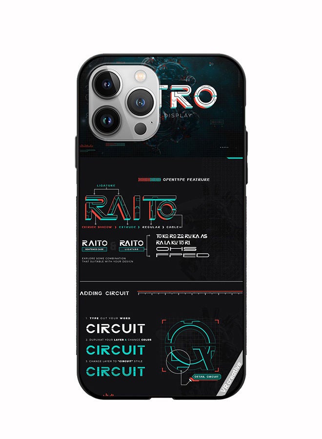 VR CREATIVE Protective Case Cover For Apple iPhone 11 Pro Raito Circuit Design Multicolour - Image 1