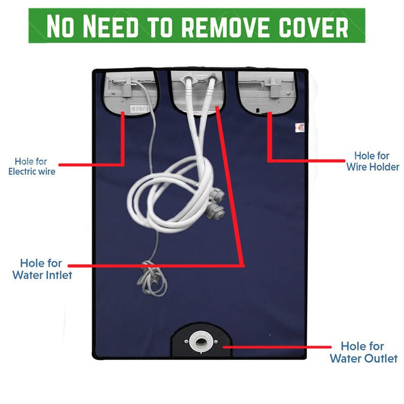 Nitasha Front load Waterproof Washing machine cover Compatible for Bosch 9 Kg WAT28661IN (/Dustproof Cover) Blue Color - Image 5