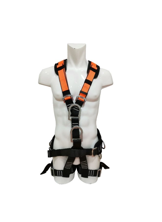 Workman Pm 55 Full Body Safety Harness with Adjustable Chest & Thigh straps with ideally positioned Sit Strap| Work Positioning belt and Addiontional Back Support | Construction Harness & Fall Protection Gear  - Image 1