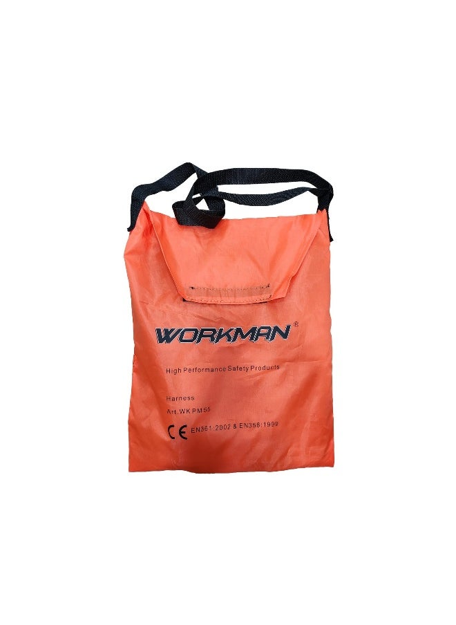 Workman Pm 55 Full Body Safety Harness with Adjustable Chest & Thigh straps with ideally positioned Sit Strap| Work Positioning belt and Addiontional Back Support | Construction Harness & Fall Protection Gear  - Image 2