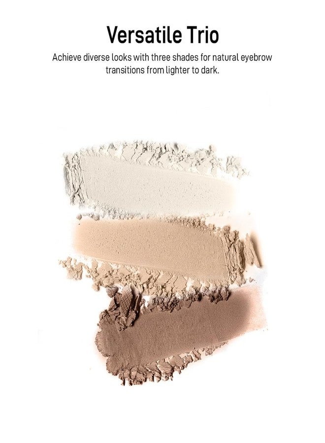 Multibrite Blush Highlighter & Contour Palette 3 in 1 Makeup Powder Set Compact Powder Blush Highlighter Silky Smooth Face Blush Cheek Tint, Moisturizing Luminizer for Women (M03 (01 Light Brown)) - Image 5