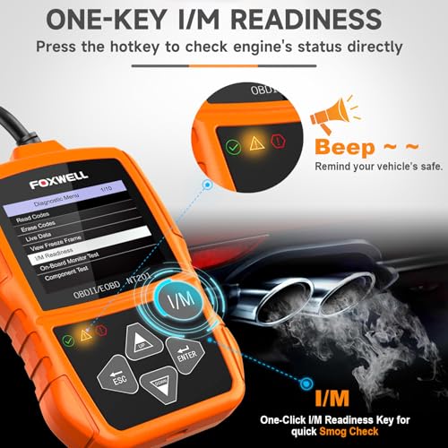 FOXWELL NT201 OBD2 Scanner Code Reader for Cars and Trucks -Reset Check Engine Light, Read and Clear Fault Codes, Live Data Diagnostic Tool for All Cars Since 1996 - Image 4