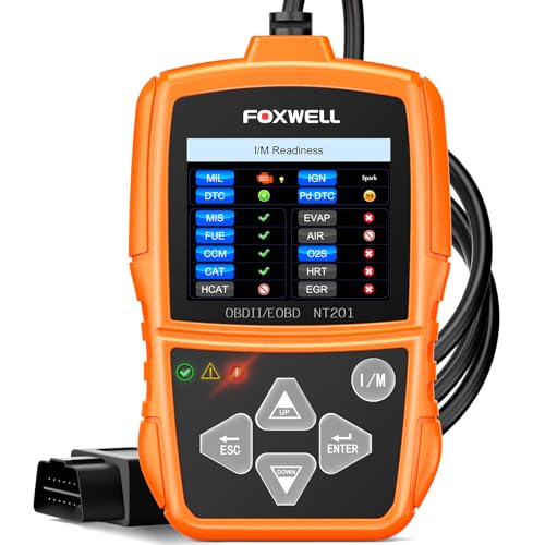FOXWELL NT201 OBD2 Scanner Code Reader for Cars and Trucks -Reset Check Engine Light, Read and Clear Fault Codes, Live Data Diagnostic Tool for All Cars Since 1996 - Image 1
