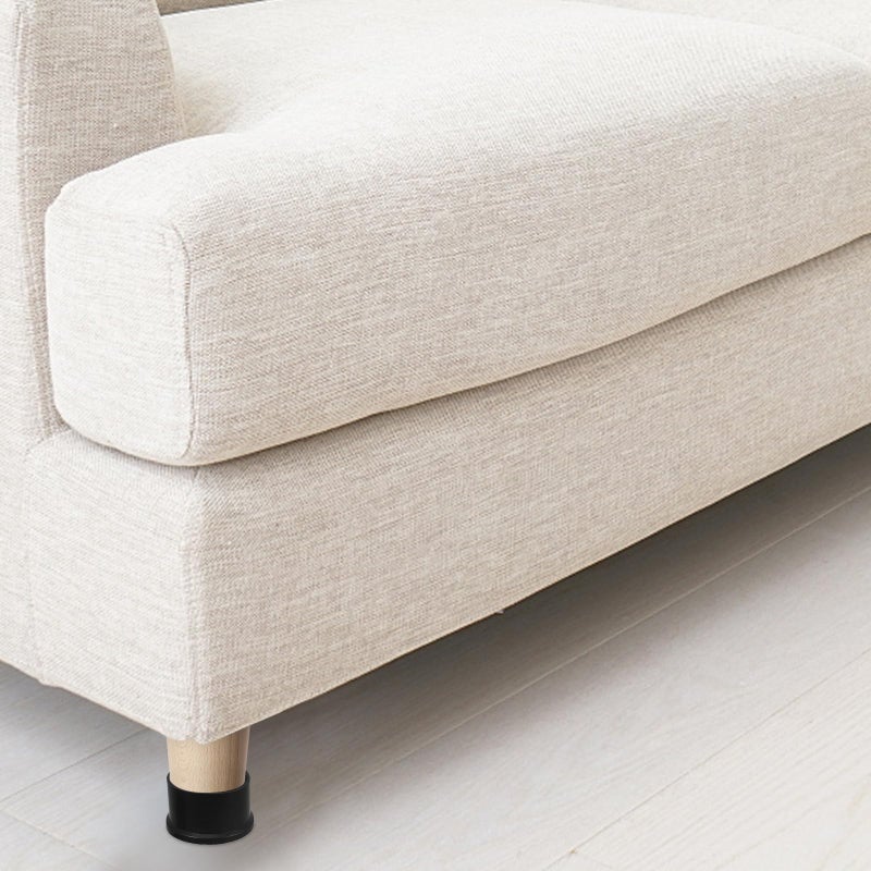 Black Rubber Table Leg Tips 4Pcs Non Slip Furniture Feet Pads Protect Tile Hardwood Floors - Image 5