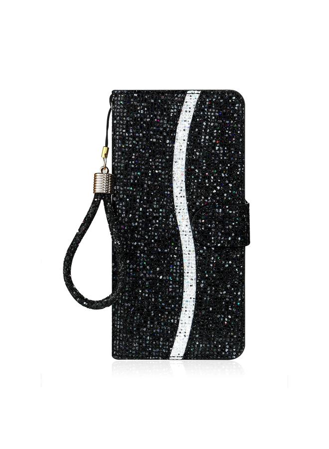 S-TOP Case For Samsung Galaxy S23 Ultra 5G Glitter Powder Filp Leather Phone Case - Image 2