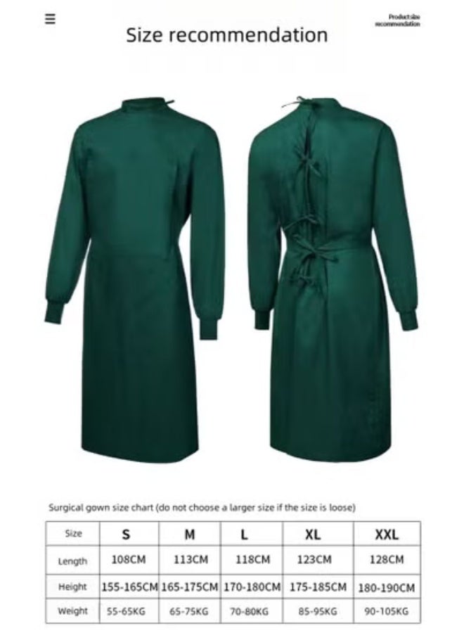 Generic Surgical gowns, medical special hand-washing gowns, isolation gowns, long-sleeved male and female doctor work clothes, hand-washing clothes, surgical gowns (green)  - Image 3