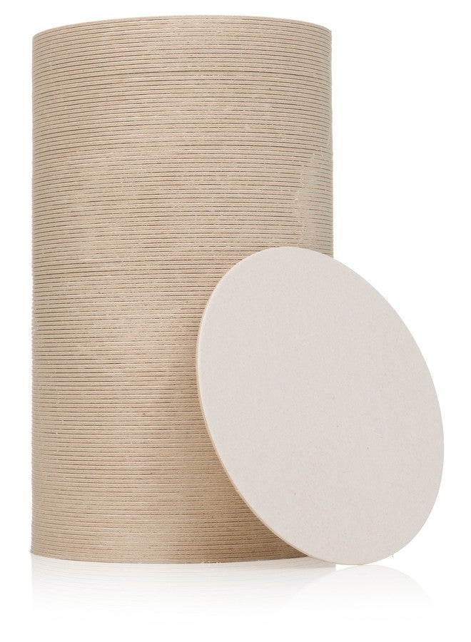 Perfect Order Round Plain Off White Coasters 4 Inches (125) - Image 1