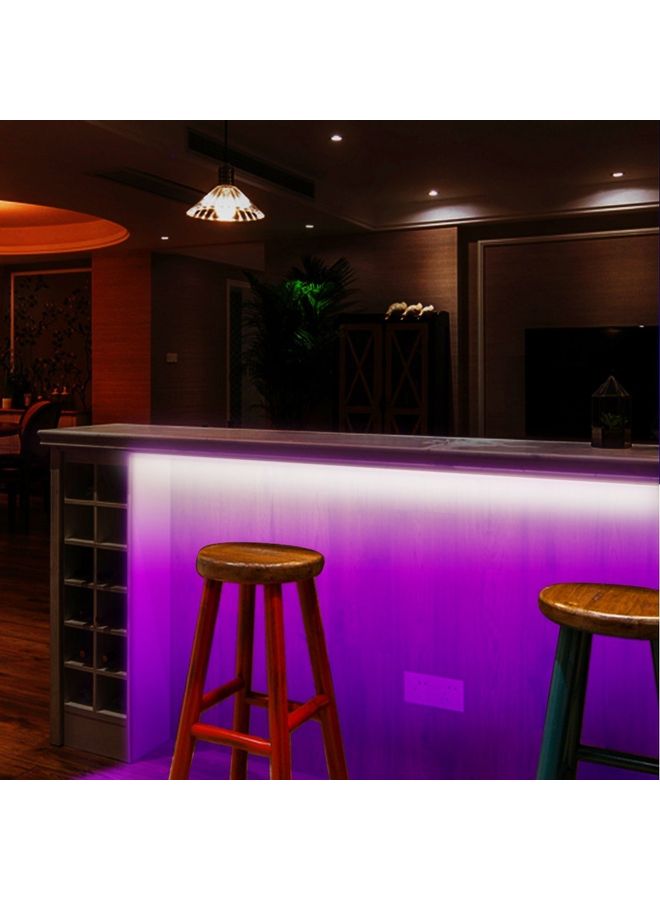 إسكدنيا مجموعة مصابيح LED شريطية مُزودة بإضاءة مُتعددة الألوان RGB ومُكونة من قطعتين مع جهاز تحكم عن بعد متعدد الألوان 10متر - Image 3