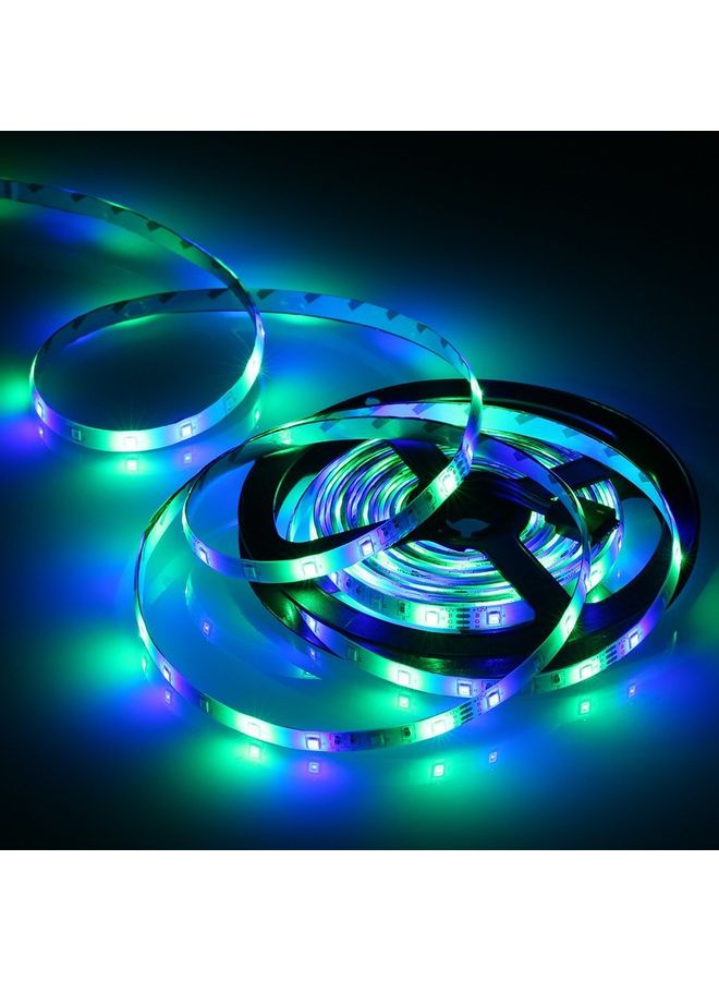 إسكدنيا مجموعة مصابيح LED شريطية مُزودة بإضاءة مُتعددة الألوان RGB ومُكونة من قطعتين مع جهاز تحكم عن بعد متعدد الألوان 10متر - Image 5