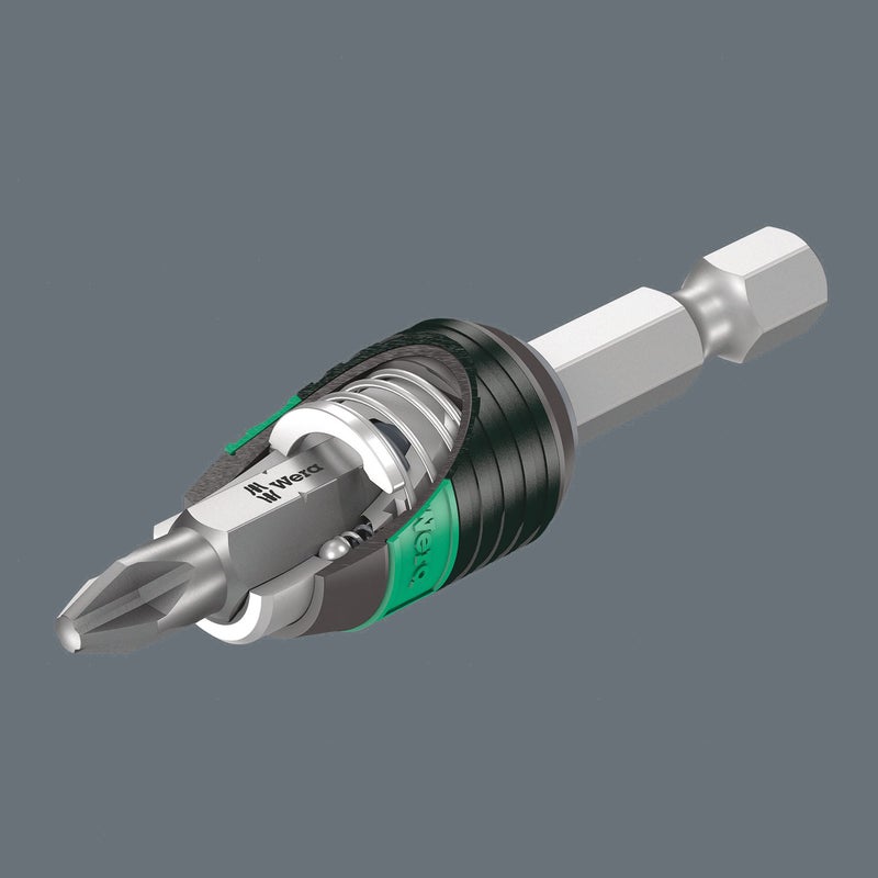 Wera - 5052502001 889/4/1 K Rapidaptor Universal Bit Holder for 1/4" Hex Drives, 2" Long - Image 3