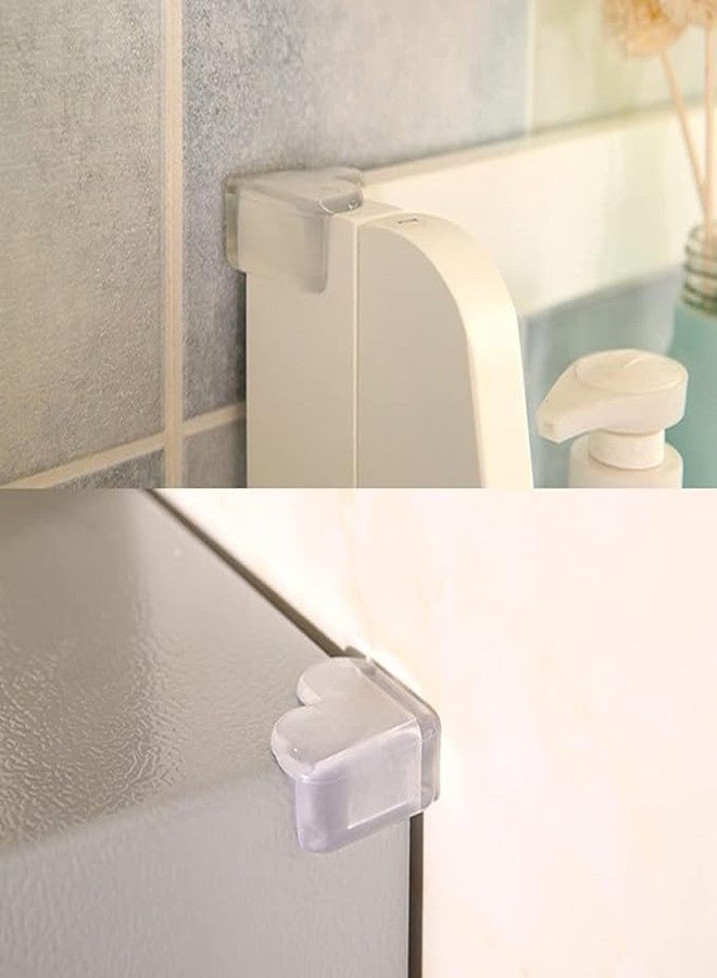 CLICKSWIFT واقي زوايا الأثاث Clickswift® لحماية الأطفال، على شكل قلب، مصنوع من السيليكون والجل الناعم، واقيات حواف الأثاث لحماية الأطفال، غير سام، خالٍ من مادة BPA، 8 قطع (شفاف) - Image 5