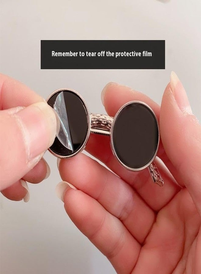 LOCKLUX Trendy Sunglass-Style Hair Clip Set for Women & Girls - Pack of 2 Premium Silver and Gold Metal Clutcher Clips for Fashionable Everyday Styling, Parties & Casual Looks - Durable Decorative Hair Accessories for All Hair Types - Image 4