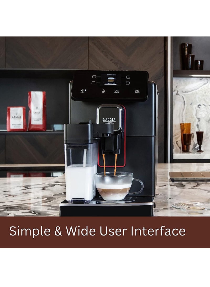 GAGGIA Gaggia | Magenta Prestige | Bean To Cup Espresso and Coffee Machine | Made In Italy | 2 Years UAE Warranty | Black  - Image 2