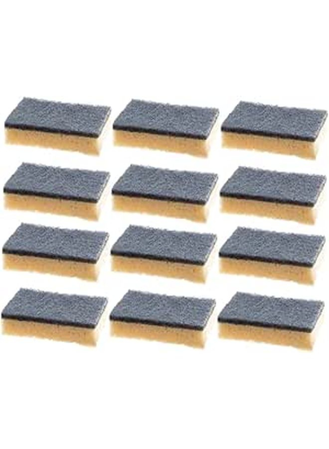 12Pcs Kitchen Scrub Sponge Dish Washing Sponges Double Sided Cleaning Wipes - Image 1