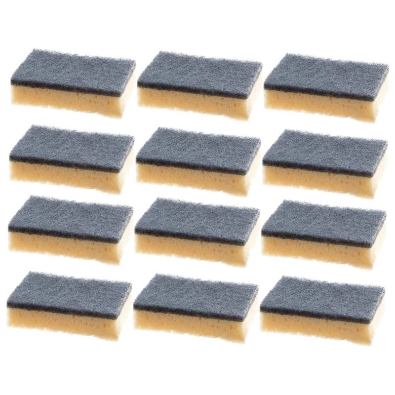 12Pcs Kitchen Scrub Sponge Dish Washing Sponges Double Sided Cleaning Wipes - Image 2