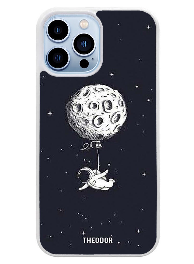 Theodor Protective Case Cover For APPLE IPHONE 14 Pro Max Astraonaut Imagination(White Bumper) - Image 1