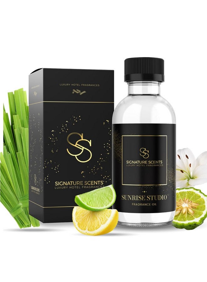 Signature Scents Luxury Hotel Diffuser Oil for Hotels and Homes - Aromatherapy Oils for use with an Essential Oil Diffuser at Home - Fragrance-Scent Diffuser Oil Blend (Sunrise Studio) 4.05fl oz (120ml)  - Image 1