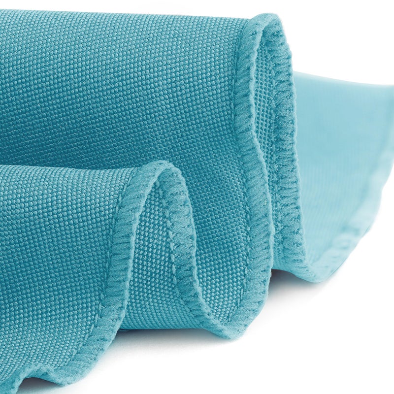 Gee Di Moda Round Tablecloth - 132 Inch Caribbean Round Table Cloth for 72 to 96 Inch Round Tables - Heavy Duty Washable Fabric - for Buffet Table  Holiday Party  Dinner  Wedding & Baby Shower - Image 3