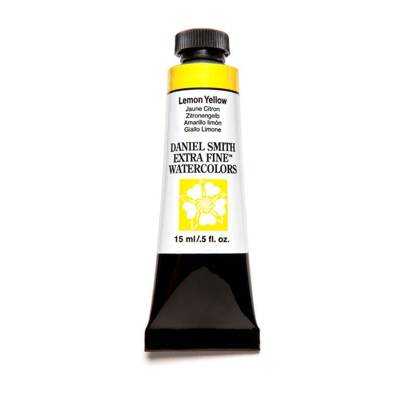 DANIEL SMITH Extra Fine Watercolor 15ml Paint Tube Lemon Yellow 051 Fl Oz Pack of 1