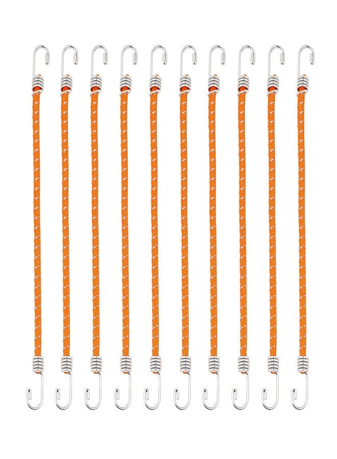 TCRC 10pcs 100mm RC Luggage Rope Roof Rack Tie Down Straps for 1/24 1/18 Scale RC Crawler Car Upgades,Orange - Image 1